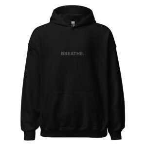 Breathe Hoodie -Minimal Chest Print